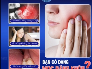 5 DẤU HIỆU CHO THẤY BẠN ĐANG MỌC RĂNG KHÔN